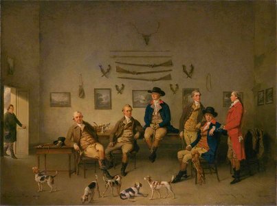 Philip Reinagle (1749-1833) - Members of the Carrow Abbey Hunt - T07218 - Tate
