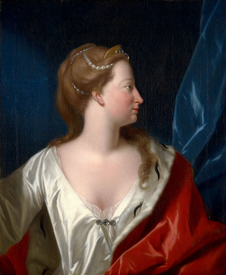 Philip van Dyk (Amsterdam 1680-The Hague 1753) - Anne, Princess Royal and Princess of Orange-Nassau (1709-59) - RCIN 404498 - Royal Collection