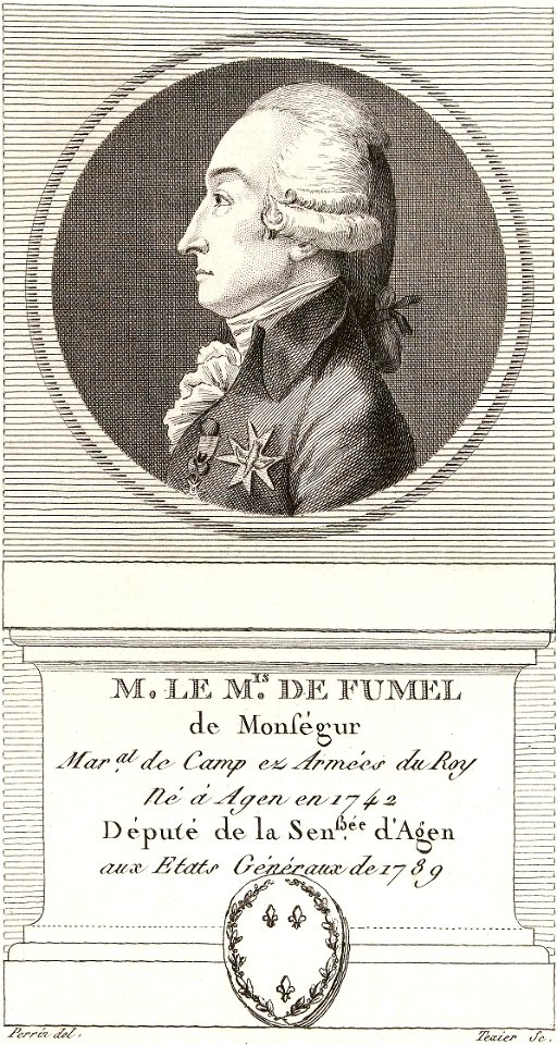 Philibert Henri de Fumel de Montségur de profil - Musée Carnavalet, Paris Musées collections
