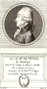Philibert Henri de Fumel de Montségur de profil - Musée Carnavalet, Paris Musées collections