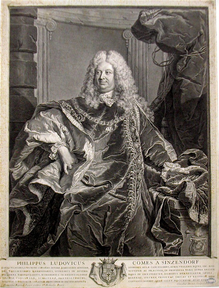 Philipp-Ludwig Wenzel von Sinzendorf (gr. C. Drevet)