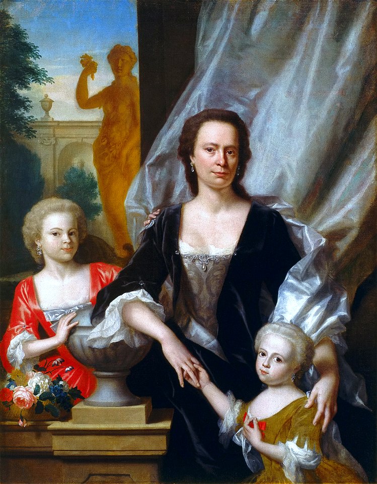 Philip van Dijk - Sybilla Volkera Sichterman-Sadelijn met haar dochters Sybilla Volkera en Christina Elisabeth