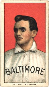 Phil Poland, Baltimore Team, baseball card portrait LCCN2008676916