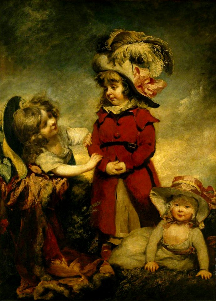 Philip Reinagle (1749-1833) - Three Children Dressing Up - 446693 - National Trust