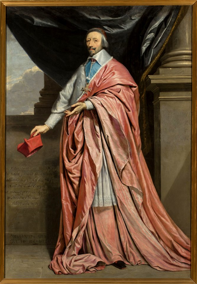 Philippe de Champaigne - Portrait of cardinal Richelieu - M.Ob.651 - National Museum in Warsaw