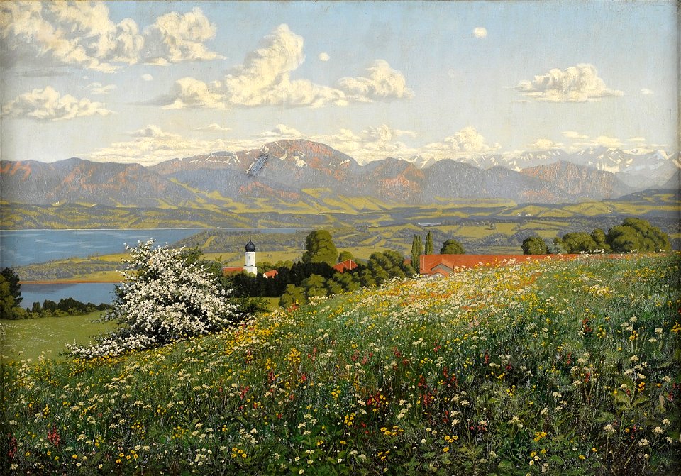 Philipp Graf Blühende Chiemseelandschaft