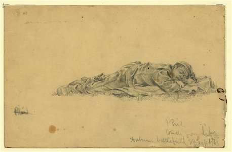 Phil, study from life, Auburn battlefield, Va. LCCN2004661839