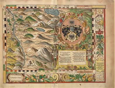 Philipp Apian - Bairische Landtafeln von 1568 - Tafel 24