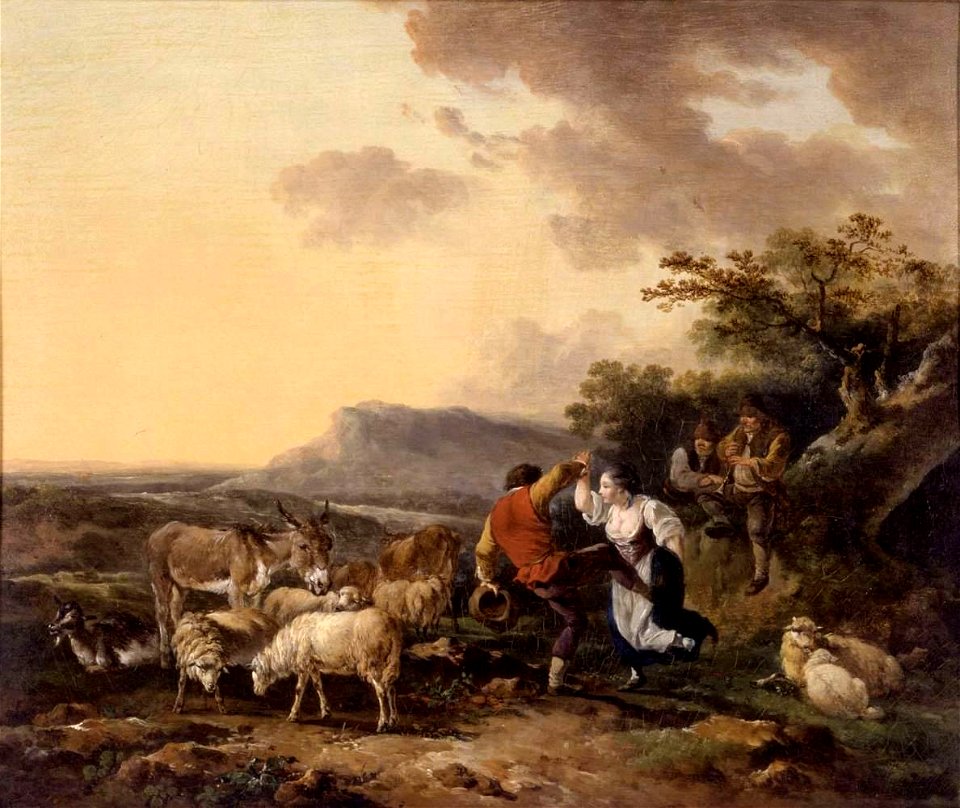 Philipp Jakob Loutherbourg d. J. - Shepherd and Shepherdess Dancing - WGA13733