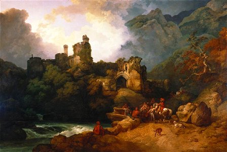 Philipp Jakob de Loutherbourg (1740-1812) - Banditti in a Landscape - RCIN 400217 - Royal Collection