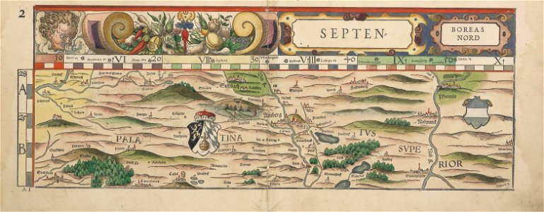 Philipp Apian - Bairische Landtafeln von 1568 - Tafel 02
