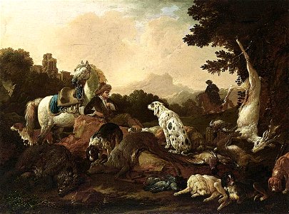 Philipp Peter Roos - The Rest after the Hunt - WGA20038
