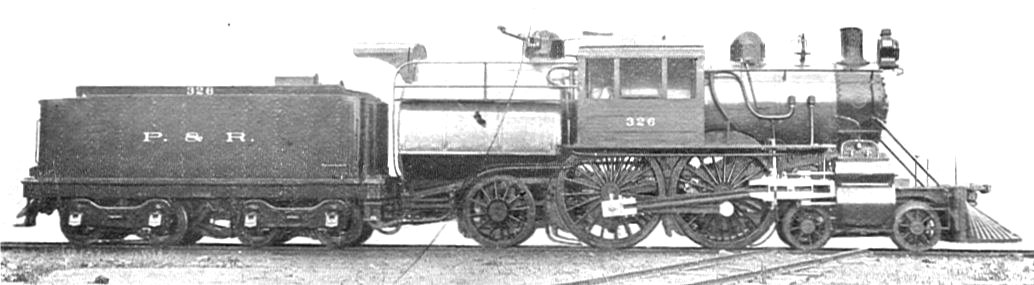 Philadelphia and Reading Railroad, 4-4-2 Vauclain compound locomotive, 4002 (Howden, Boys' Book of Locomotives, 1907)