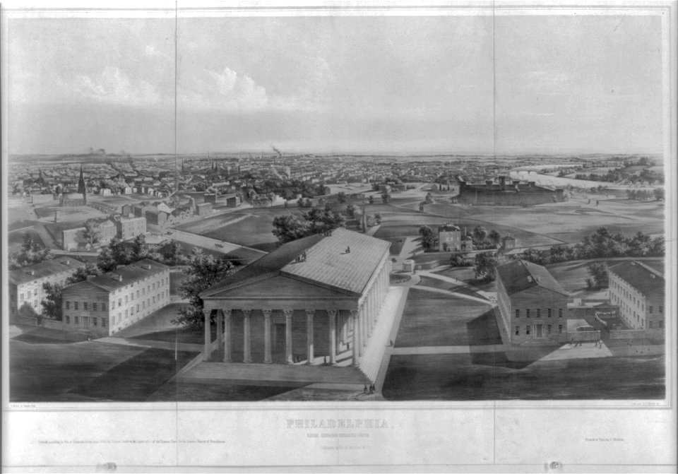 Philadelphia, from Girard College-1850 LCCN2003672871