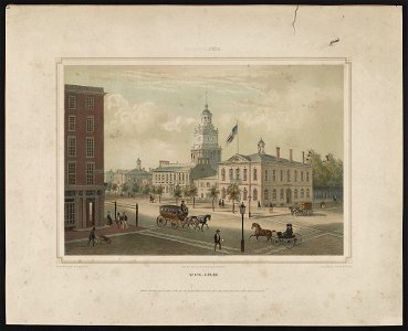 Philadelphia State-house - - drawn from nature by Aug. Köllner; lith. by Deroy; printed by Cattier. LCCN2011648612