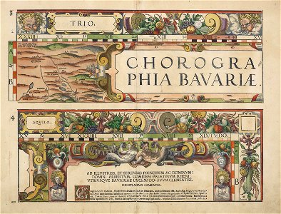 Philipp Apian - Bairische Landtafeln von 1568 - Tafel 03-04