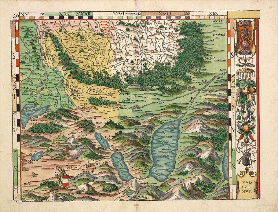 Philipp Apian - Bairische Landtafeln von 1568 - Tafel 20