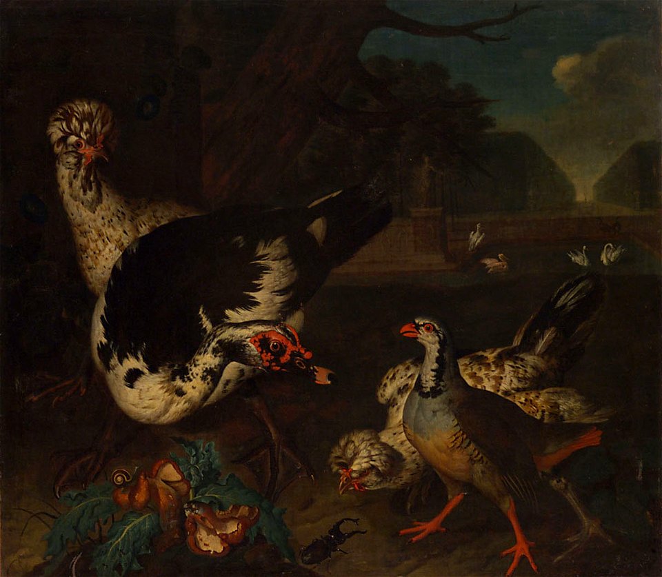 Philipp Ferdinand de Hamilton - Parklandschaft mit Geflügel - GG 2672 - Kunsthistorisches Museum