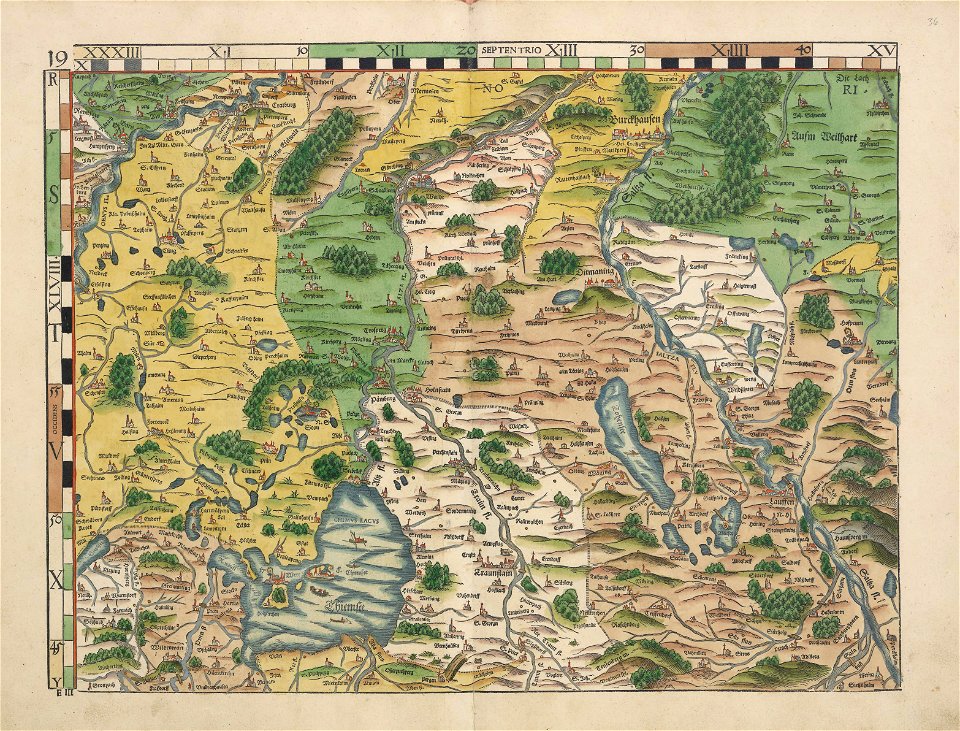Philipp Apian - Bairische Landtafeln von 1568 - Tafel 19