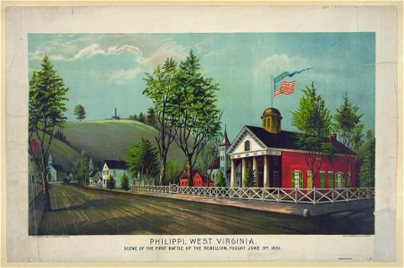 Philippi, West Virginia., scene of the first battle of the rebellion, fought June 3rd 1861 LCCN2003688062