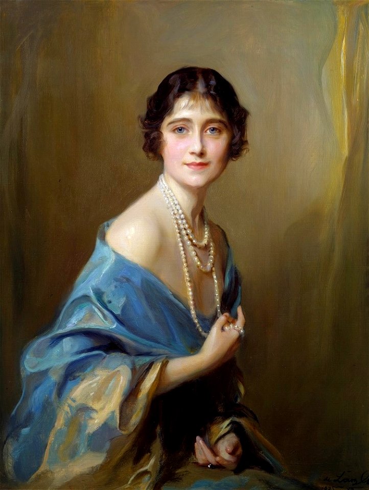 Philip de László - Elizabeth Angela Marguerite Bowes-Lyon 1925