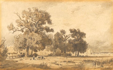 Philipp Röth Landschaft mit Kühen