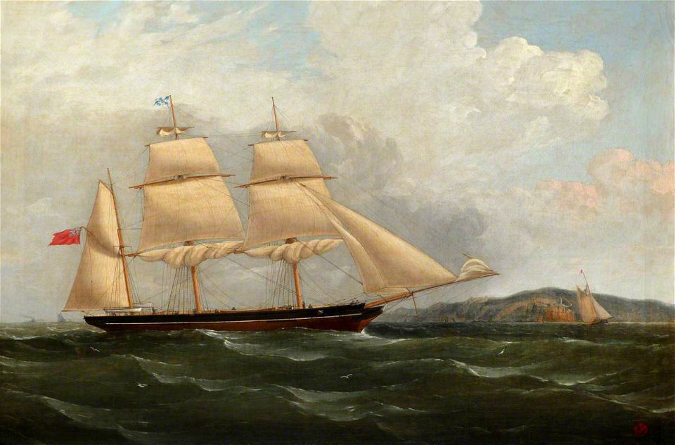 Philip John Ouless (1817-1885) - The Barque 'Patricia' - BHC3539 - Royal Museums Greenwich