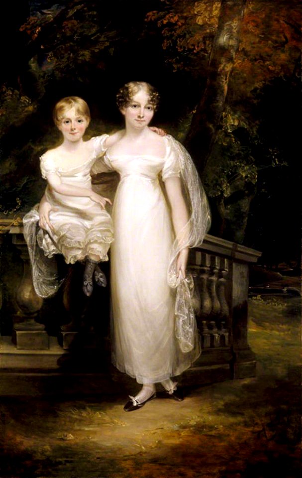 Philip Reinagle (1749-1833) (attributed to) - Mrs Trafford with a Young Child (possibly Laura-Anne Colman, Mrs Trafford) - 869210 - National Trust