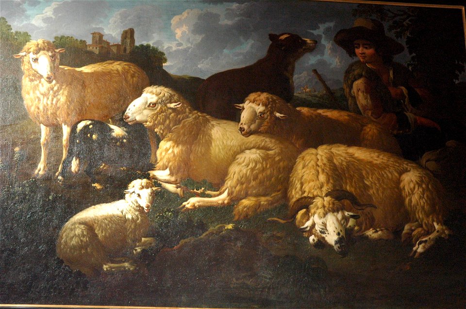 Philipp Peter Roos - Berger et moutons