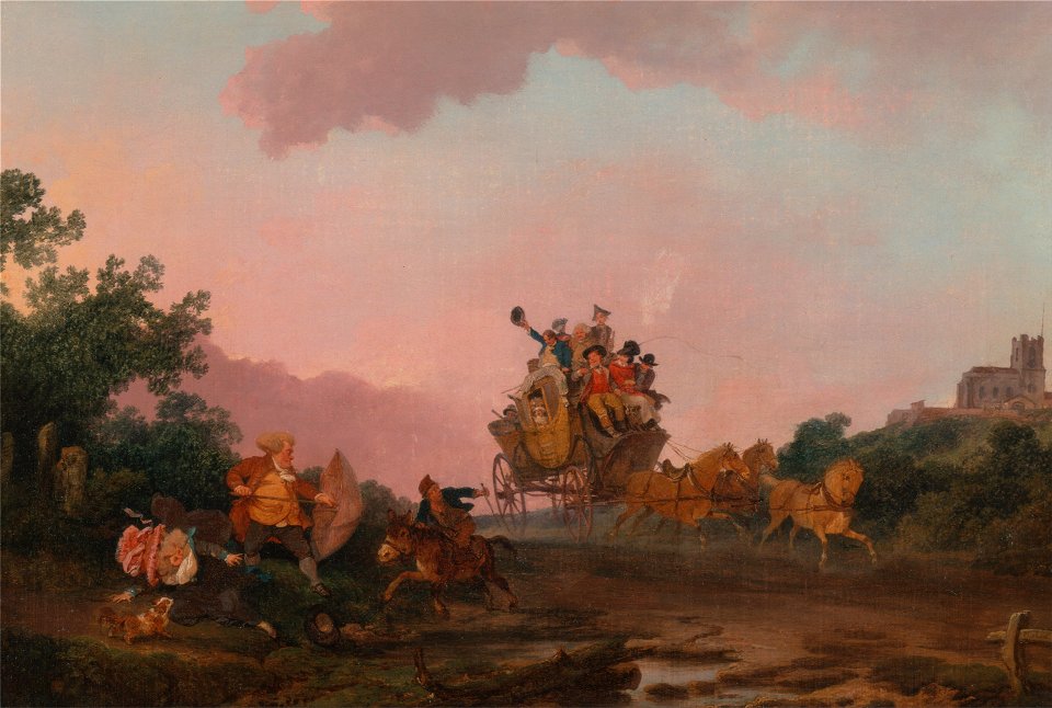 Philippe-Jacques de Loutherbourg - Revellers on a Coach - Google Art Project