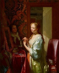 Philip van Dijk - Lady at her Toilet - 29 - Mauritshuis