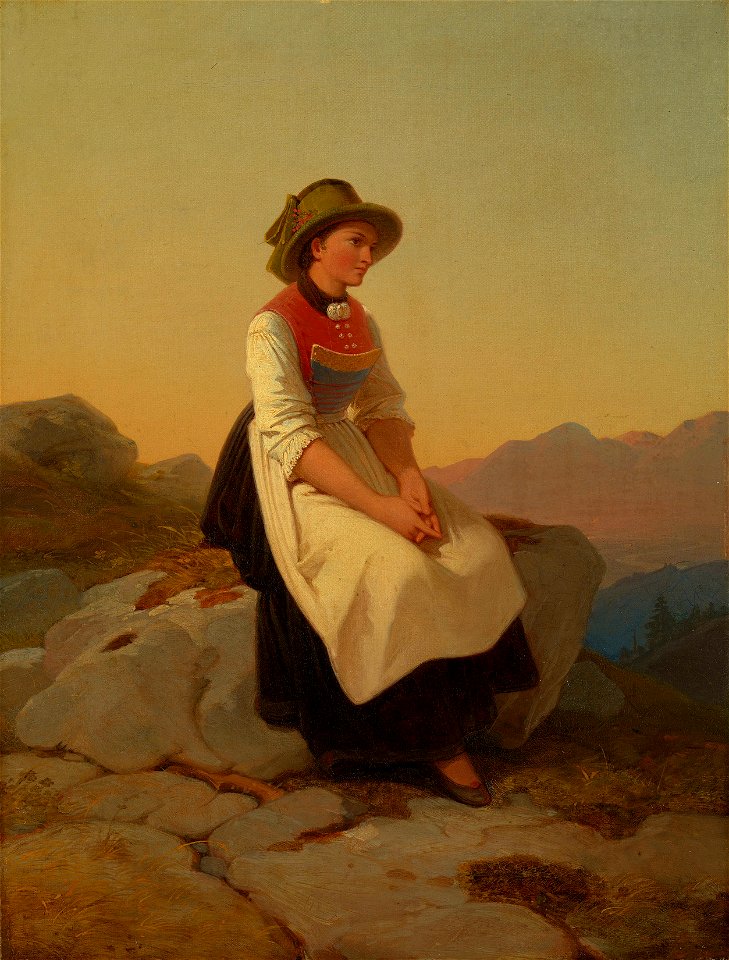 Philip Foltz (1805-77) - Tyrolese Woman - RCIN 403675 - Royal Collection