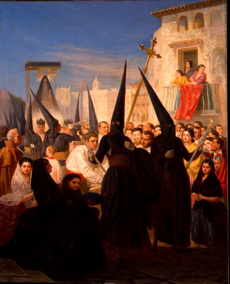Philip Villamil - Los Nazarenos, The Penitents' Procession, Seville - LA1074 - Hispanic Society of America