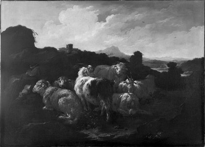 Philipp Peter Roos - Landscape with Sheep - 1961.5 - Harvard Art Museums. Free illustration for personal and commercial use.
