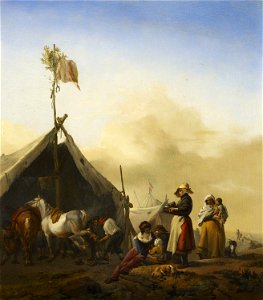 Philips Wouwerman (Haarlem 1619-Haarlem 1668) - The Farrier of the Camp - RCIN 404809 - Royal Collection