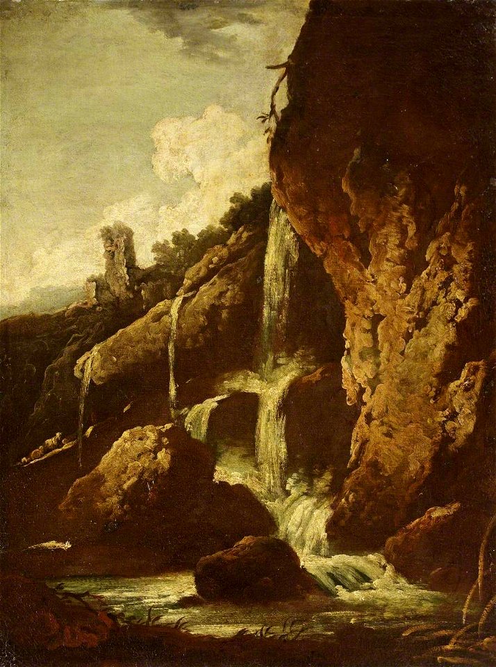 Philipp Peter Roos (1657-1706) - A Waterfall - 732188 - National Trust
