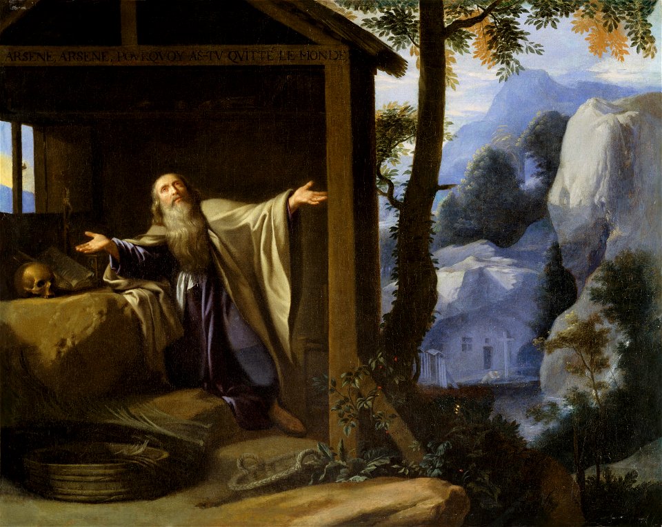Philippe de Champaigne - Saint Arsenius Leaving the World - BF.1990.4 - Museum of Fine Arts