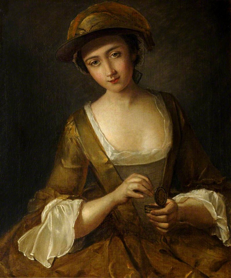 Philippe Mercier (1689-1760) - Portrait of a Girl with a Patch Box - 207806 - National Trust