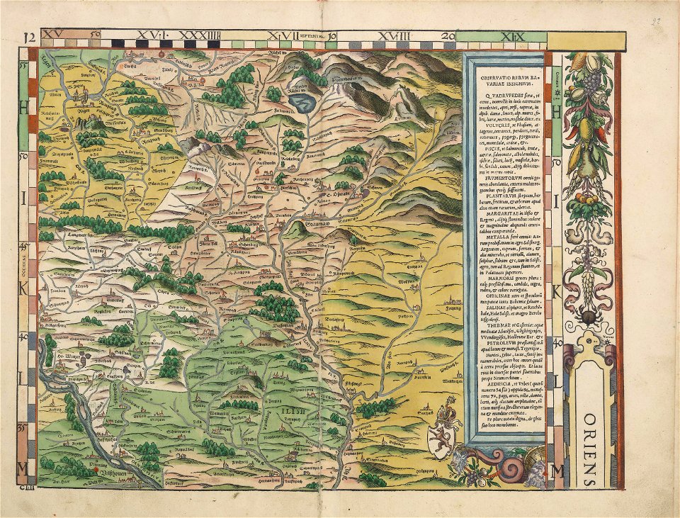 Philipp Apian - Bairische Landtafeln von 1568 - Tafel 12