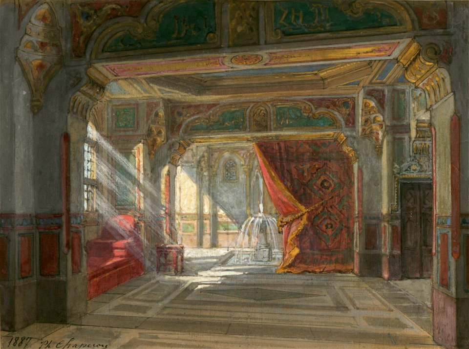 Philippe Chaperon - Oberon set design 1887