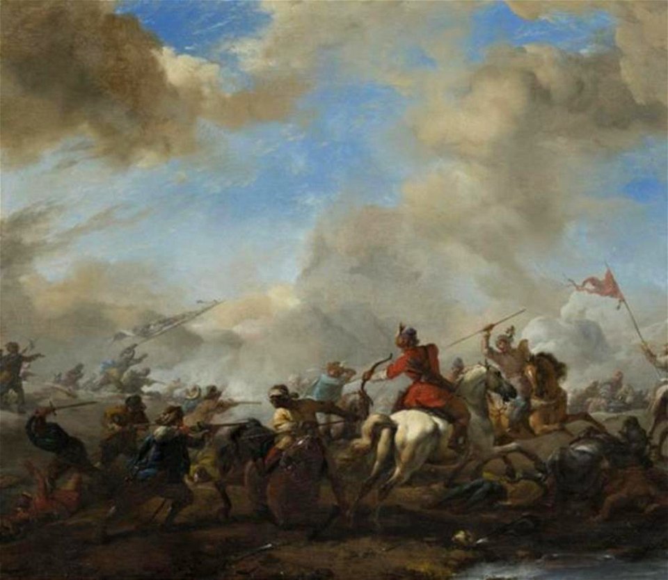 Philips Wouwerman - Slag tussen Europeanen en oosterlingen - GK 361 - Museumslandschaft Hessen Kassel