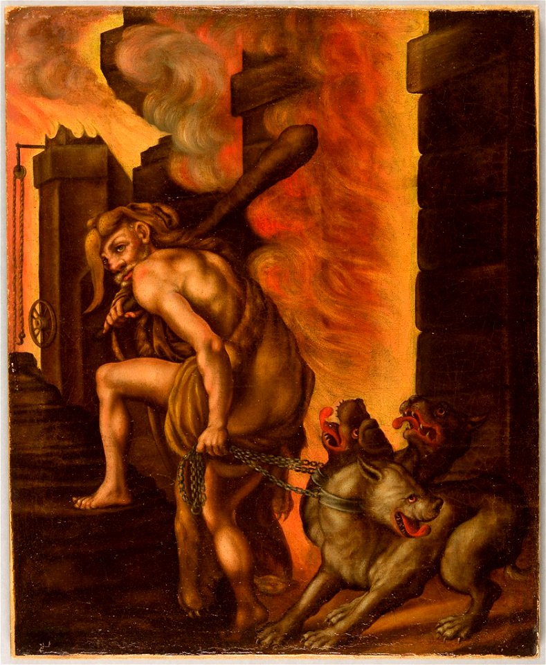 Philipp Uffenbach - Hercules and Cerberus - BR81.3 - Busch–Reisinger Museum