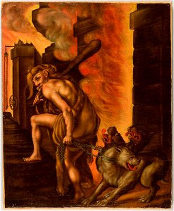 Philipp Uffenbach - Hercules and Cerberus - BR81.3 - Busch–Reisinger Museum