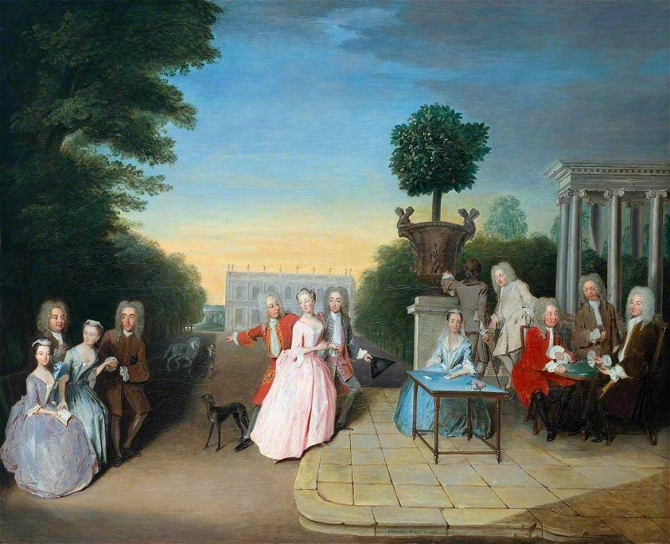 Philippe Mercier (1689-1760) - The Schutz Family and their Friends on a Terrace - T03065 - Tate