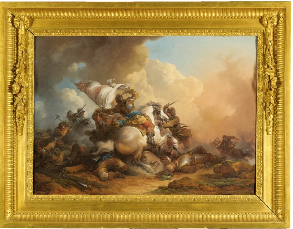 Philippe Jacques de Loutherbourg - A Cavalry Battle L07034-112-lr-1