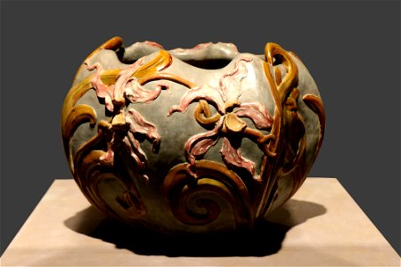 Philippe Wolfers-vase orchidée