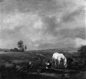 Philips Wouwerman - Landschap met rustende boeren - GK 346 - Museumslandschaft Hessen Kassel
