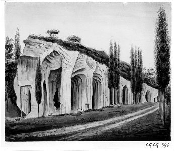 Philippe van Gulpen-Sint Pietersberg in de omgeving van kasteel Caestert ca 1840