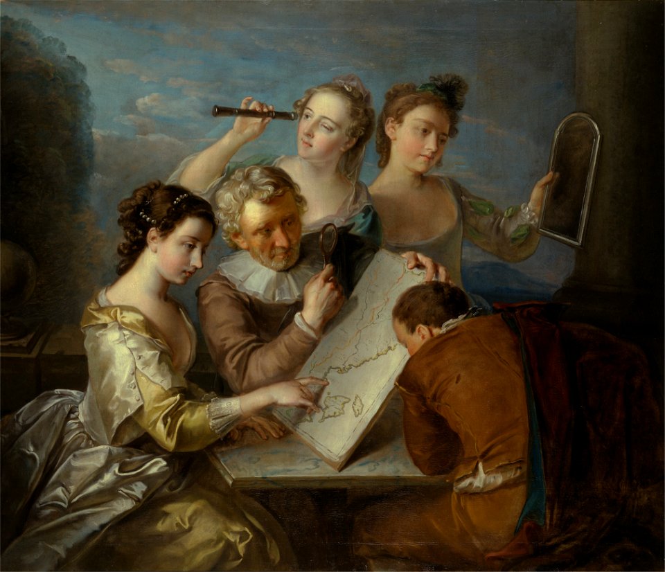 Philippe Mercier - The Sense of Sight - Google Art Project