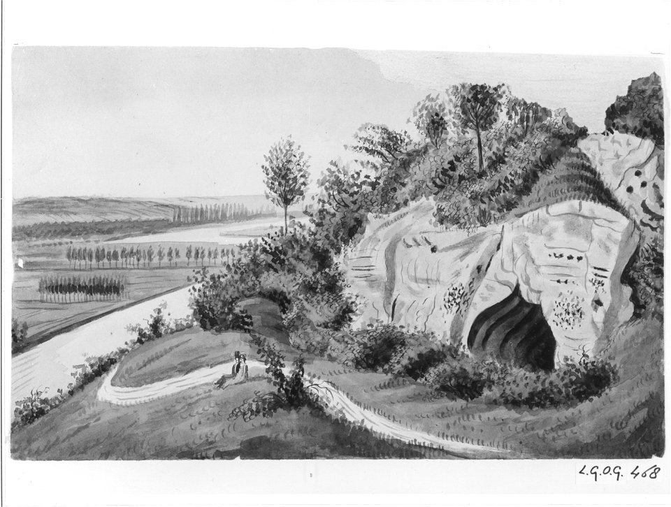 Philippe van Gulpen-Sint-Pietersberg links met Maasdal ca 1840